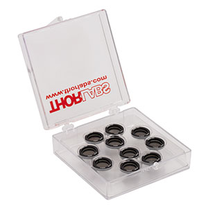 PKIT2HK - Ø1/2in (12.7 mm) Stainless Steel Precision Pinhole Kit, Ø30 µm to Ø500 µm