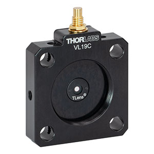 VL19C - Ø1.9 mm Aperture Tunable Lens, 30 mm Cage Mount, SM1 Threading, 8-32 Taps