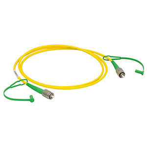 P3-S630Y-FC-2 - Single Mode Patch Cable with Pure Silica Core Fiber, 630 - 860 nm, FC/APC, Ø900 µm Jacket, 2 m Long