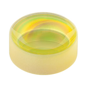 LF5469-E1 - Ø1in CaF₂ Negative Meniscus Lens, f = -40.0 mm, AR-Coated: 2 - 5 μm