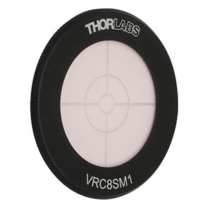 VRC8SM1 - SM1-Threaded NIR Alignment Disk (720 - 820 nm, 890 - 1065 nm, 1490 - 1590 nm)