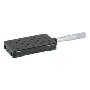 XR50C/M - 50 mm Travel Linear Translation Stage, End-Mounted Micrometer, M6 x 1.0 Taps