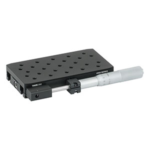 XR50P - 50 mm Travel Linear Translation Stage, Side-Mounted Micrometer, 1/4in-20 Taps