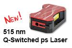 Visible Q-Switched Picosecond Microchip Laser