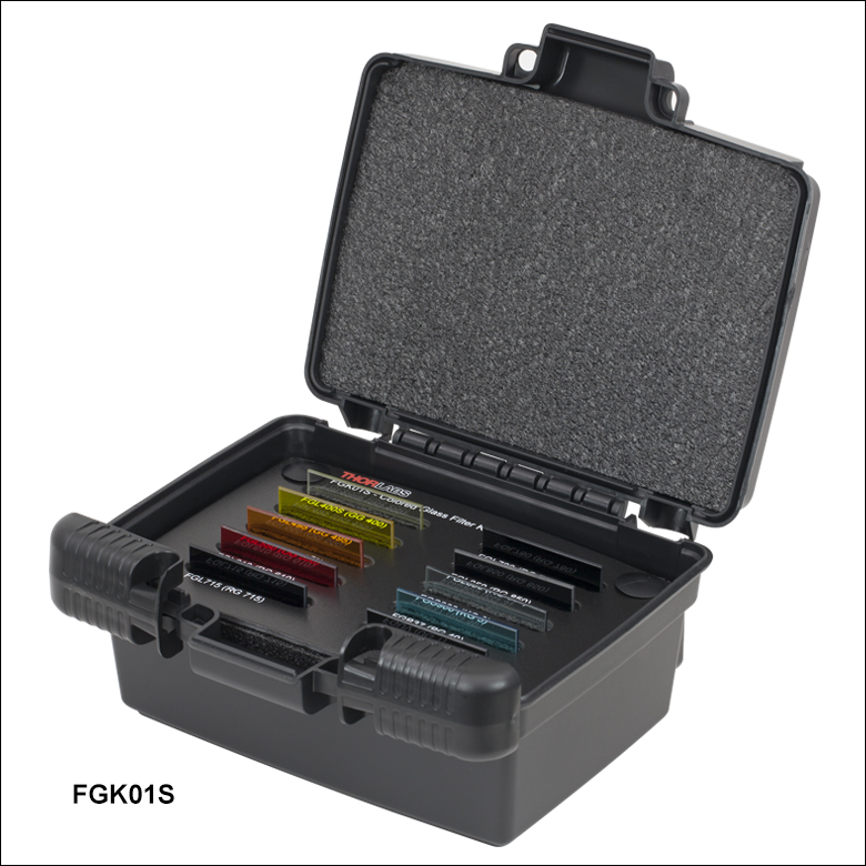 Unmounted Bandpass Colored Glass Filters