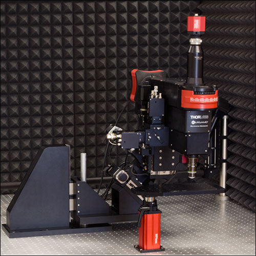 2P Rotating Microscope Encased in Soundbox