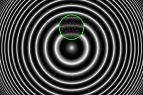 Undercut Fiber with Dust in Ferrule Interferogram