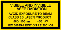 Class 3B Laser Sticker