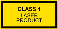 Class 1 Laser Sticker