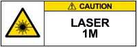 Class 1M Laser Sticker