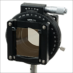 App shot showing two large polarizers in a rotating mount.