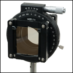 App shot showing two large polarizers in a rotating mount.