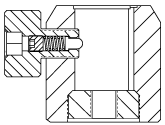 TS25 Spring Loaded Thumbscrew