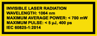 QSL106B Laser Sticker