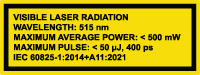 QSL52A Laser Sticker