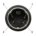 SHB1 4-Pin Mini-Din Female Plug