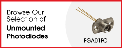 Browse Our Selection of Unmounted Photodiodes