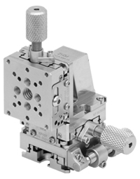 Three XP10X Stages Mounted in an XYZ Configuration Using the PD1Z Adapter Bracket