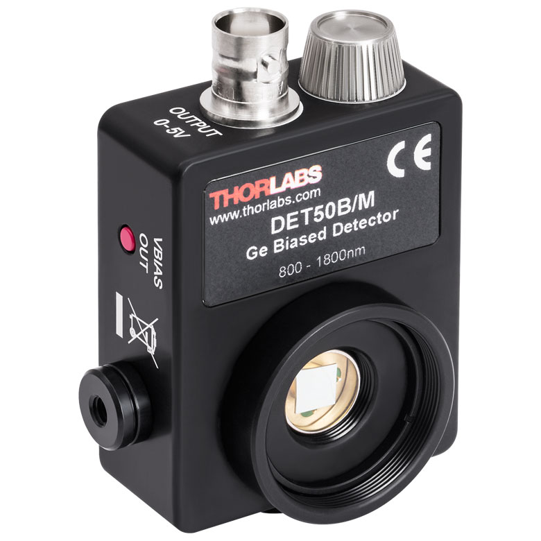 Thorlabs DET50B/M Ge Detector, 800 1800 nm, 455 ns Rise Time, 19.6
