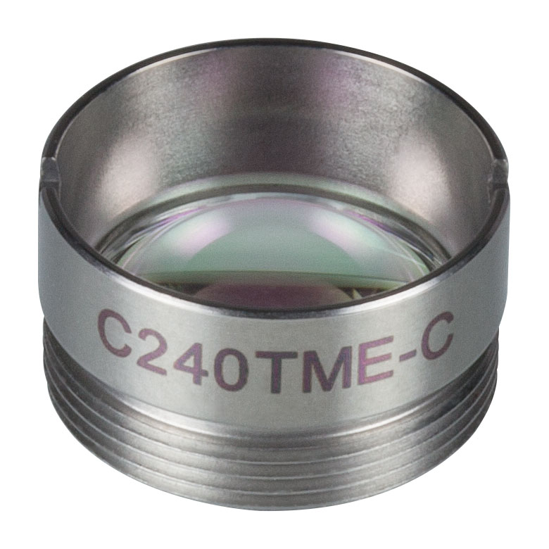 Thorlabs C240TMEC f = 8.0 mm, NA = 0.5, Mounted Geltech Aspheric