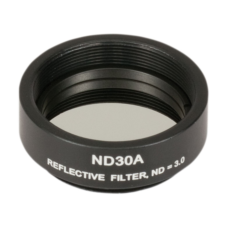 Thorlabs ND30A Reflective Ø25 mm ND Filter, SM1Threaded Mount, Optical Density 3.0