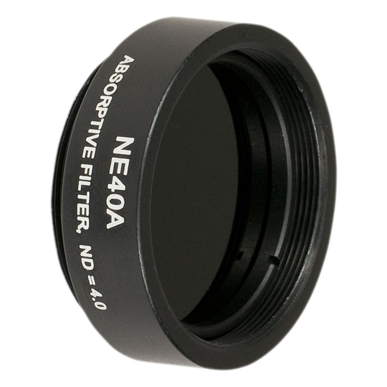Thorlabs NE40A Ø25 mm Absorptive ND Filter, SM1Threaded Mount, Optical Density 4.0