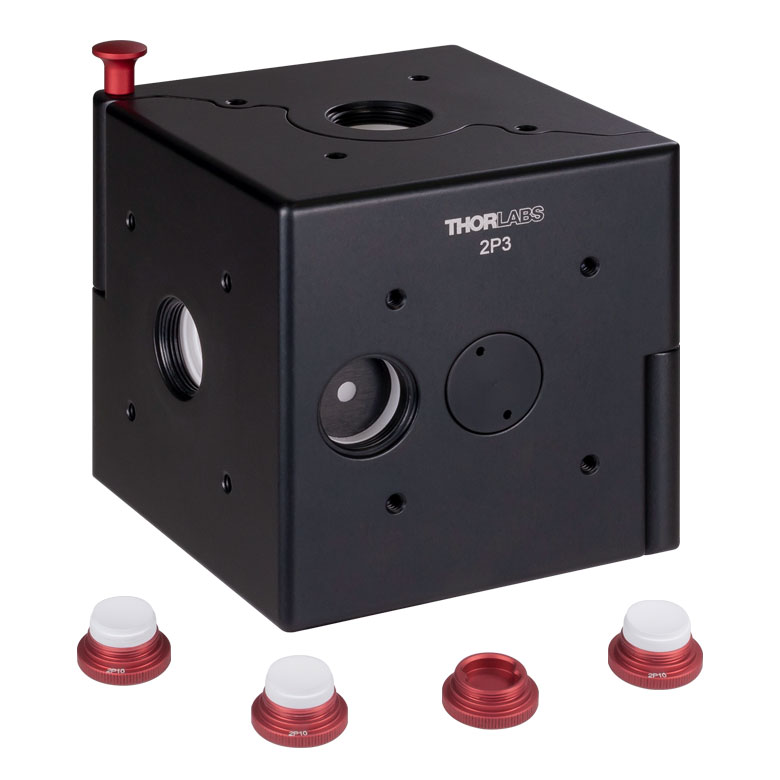Thorlabs - 2P3 Ø50 mm Integrating Sphere, 3 Input Ports, 8-32