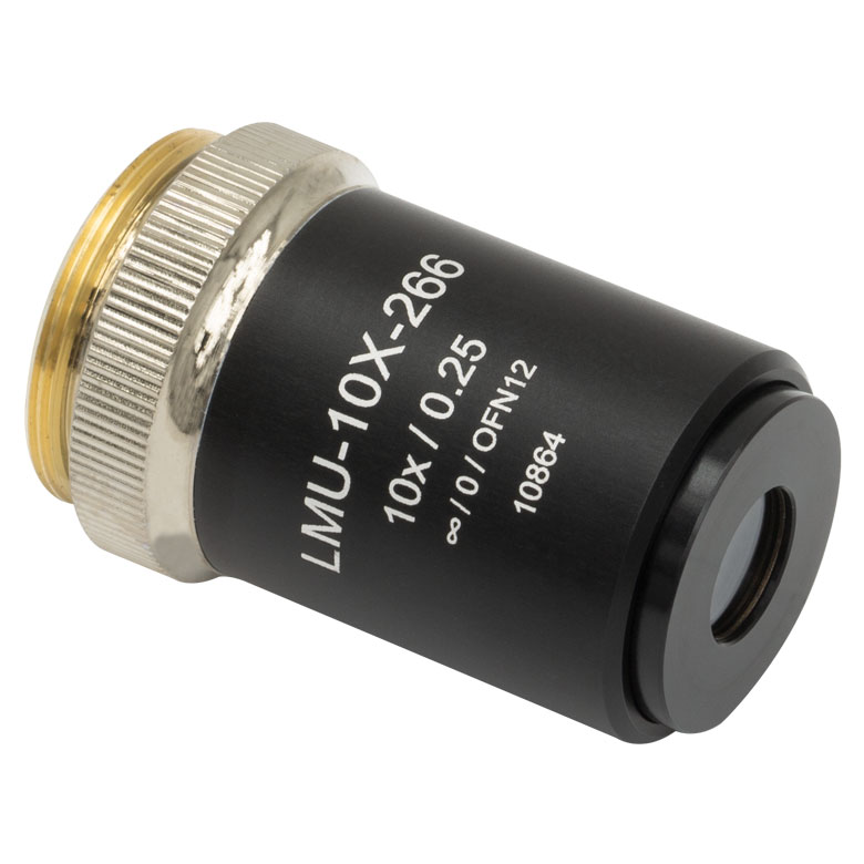 Thorlabs LMU10X266 MicroSpot Focusing Objective, 10X, 248 287 nm