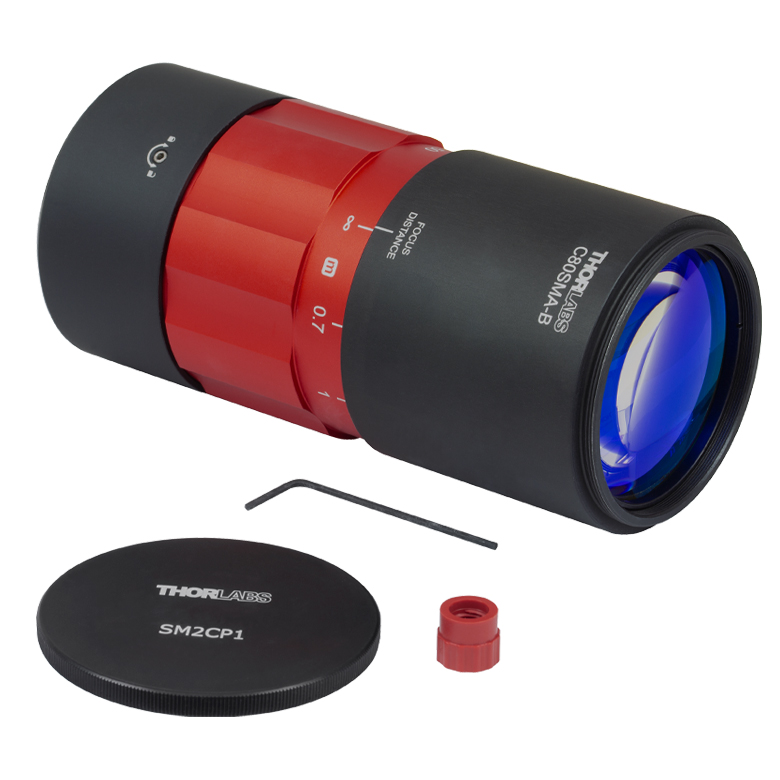 Thorlabs - C80SMA-B Achromatic Fiber Collimator, f = 80 mm, SMA