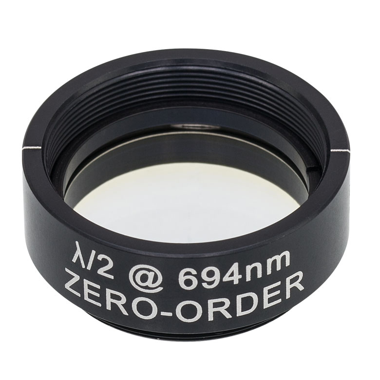 Thorlabs Wph10m 694 O1 Zero Order Half Wave Plate Sm1 Threaded Mount 694 Nm