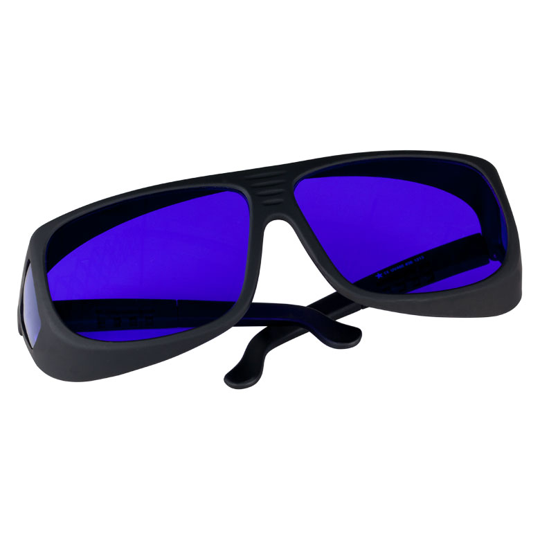 Certified Laser Safety Glasses 15 Visible Light Transmission Purple Lenses Universal Style LG15
