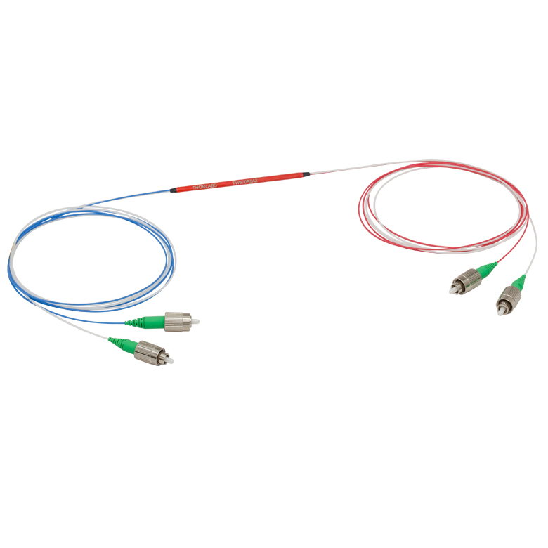 Thorlabs - TW670R5A2 2x2 Wideband Fiber Optic Coupler, 670 ± 75 nm