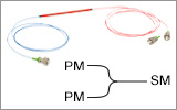 PM to SM Hybrid Fused Fiber Polarization Combiners