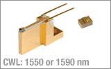 SAF Gain Chips,<br>λ = 1550 or 1590 nm