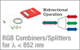 Visible/NIR, 3-Wavelength, SM WDMs