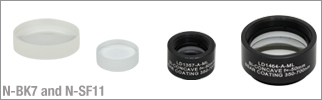 N-BK7 and N-SF11, Bi-Concave Lenses